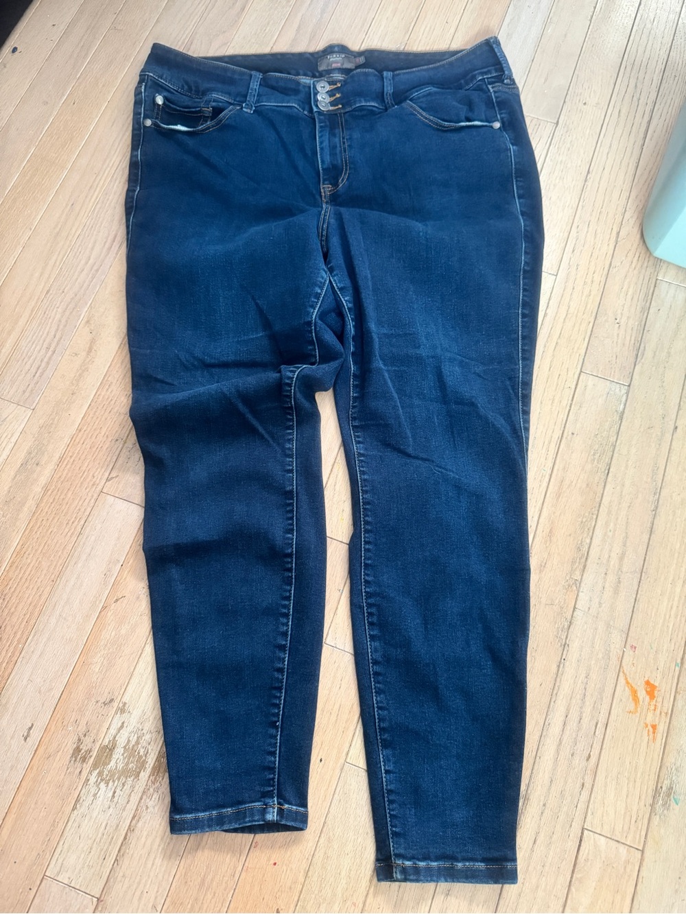 Torrid Jeggings Super Soft High Rise 3-Button Dark Wash Denim Stretch Size 20